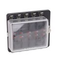 thumbnail image 1 of Car Fuse Box Holder, ATO ATC Car Blade Fuse Block Easy To Connect Waterproof Reliable  For 24V For 6V For Ships 10 Way, 1 of 8