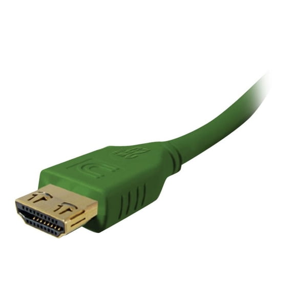 Comprehensive Microflex Pro AV/IT - HDMI cable with Ethernet - HDMI male to HDMI male - 12 ft - triple shielded - dark green - 4K support