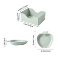 thumbnail image 3 of 10-Piece Cutlery Set with Food Tray, Snack Bowl, Storage Bottom, Space-Saving Stackable, Microwave Safe (<120℃), Easy to Clean, for Restaurants Food Shops Dining Halls, 3 of 6
