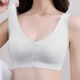 thumbnail image 2 of Yuzhih Womens Front Closure Everyday Bras Comfortable Wireless Bralettes V Neck Seamless Bra Wire Free Basic Bras, 2 of 5