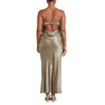thumbnail image 2 of Faithtur Nouvelle Mode Femmes Robe Sans Manches Couleur Unie Bustier Élégante une Pièce, Robe de Banquet de Mariage Cocktail, 2 of 5