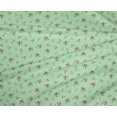 thumbnail image 4 of oneOone Polyester Lycra Fabric Leaves & Rose Flower Printed Fabric 1 Yard 56 Inch Wide, 4 of 4