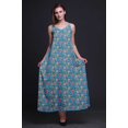 thumbnail image 3 of Bimba Robe Longue Maxi Imprimée en Rayonne à Bretelles Spaghetti Ajustables pour Femmes Boho-Xx-Grand, 3 of 5