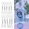 thumbnail image 4 of 360rotating Wind Chime Hook, Swivel Hooks Silver White Durable  For Windmills For Outdoors, 4 of 8