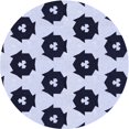 thumbnail image 1 of Ahgly Company Tapis Rond Lavable en Machine Intérieur Transitionnel Bleu Céleste, 8 Pieds Rond, 1 of 7