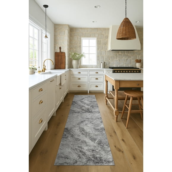 Rug Branch Collection Sakarya Tapis de couloir d'intérieur contemporain abstrait Splash