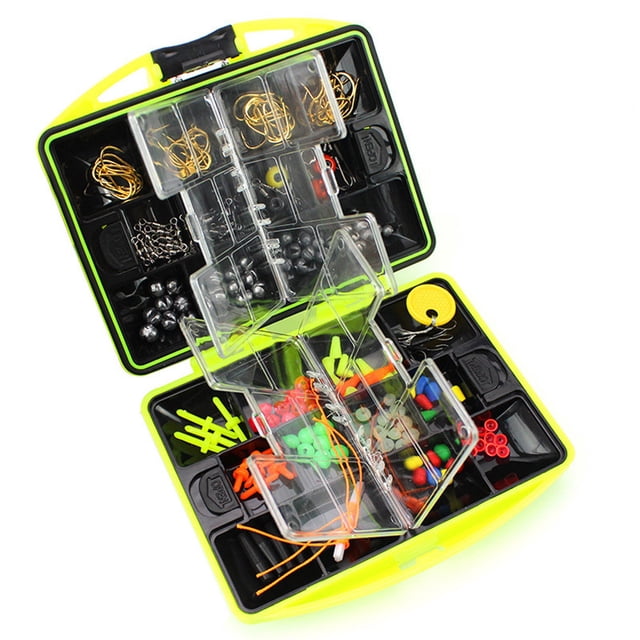 XZNGL Ensemble d'Outils avec Boîte à Outils Trousse Multifonctionnelle d'Articles de Pêche Hameçons Cuillère Accessoires Boîte Ensemble d'Outils Accessoires de Pêche Boîte à Articles