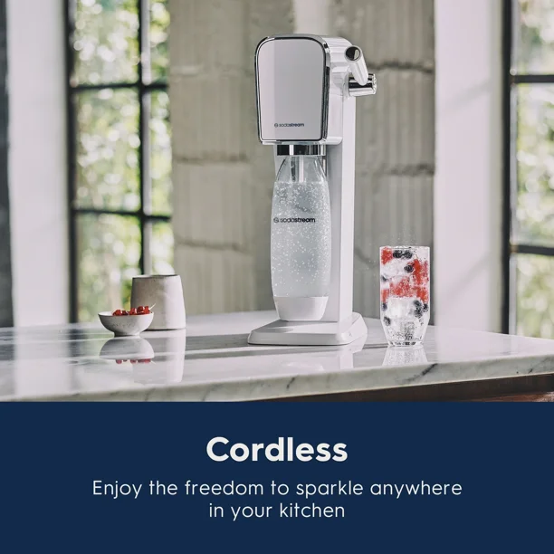 Sodastream Art (White) Sparkling Water Maker with CO2 and
