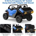 thumbnail image 4 of 24V 4WD Ride-On Dump Truck with Remote Control, 2-Seater Electric Construction Vehicle with Dump Bed & Shovel, 4 of 8