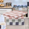 thumbnail image 2 of Unique Bargains 6PCS Cotton Kitchen Tea Towel Set Lattice Pattern, 2 of 9