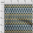 thumbnail image 1 of oneOone Georgette Viscose Fabric Damask & Chevron Ikat Printed Fabric 1 Yard 42 Inch Wide, 1 of 4