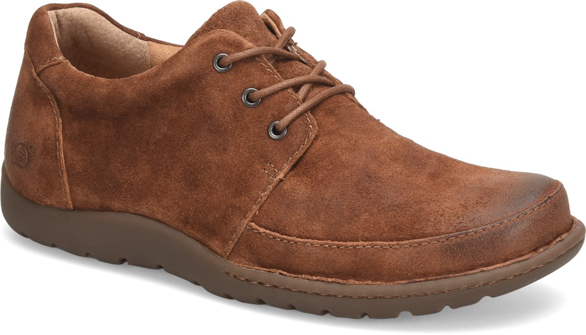Born Men's Nigel 3-Eye Oxford Rust Tobacco Distressed (Brown) - BM0005326