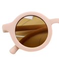 thumbnail image 4 of TISHITA Lunettes de Soleil Rétro pour Enfants Mignonnes Rondes Lunettes pour Tout-Petit Nourrisson Plage Rose Rose, 4 of 4