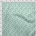 thumbnail image 3 of oneOone Georgette Viscose Baby Blue Fabric Floral & Flying Swan Block Craft Projects Decor Fabric Printed By The Yard 42 Inch Wide, 3 of 4