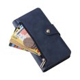 thumbnail image 5 of Étui pour Google Pixel 4, Portefeuille à Fermeture Éclair en Cuir Magnétique, Porte-Cartes, 5 of 5
