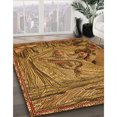 thumbnail image 3 of Ahgly Company Tapis d'Aire Rectangulaire Transitionnel Rouge Brun pour Intérieur, Lavable à la Machine, 5 Pieds x 7 Pieds, 3 of 7