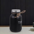 thumbnail image 3 of 2pcs Glass Mason Jars Tips Storage Jar Money Saving Pot Small Coin Tips Container, 3 of 9