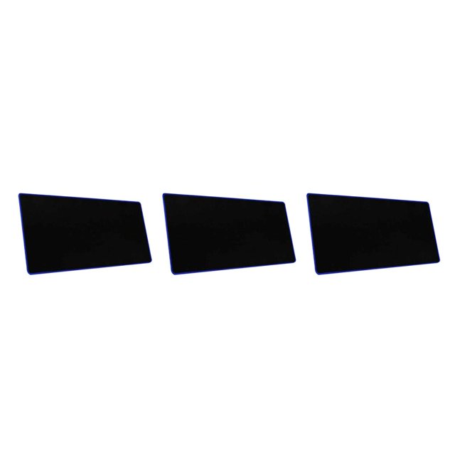 Transemion 2020 Hot Non Wear Resistant Computer Notebook Soft Edge Seamed Mouse Pad Office Rubber Fabric Mat blue 210*260*3mm 3Set