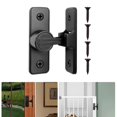 thumbnail image 5 of Ruibeauty Barn Door Lock Heavy Duty Sliding Barn Door Latch Lock 90 Degree Gate Latch, 5 of 5