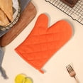 thumbnail image 4 of EGNMCR Kitchen Gadgets 1 PC Solid Color Quilted Microwave Non Scalding Heat Resistive High Temperature Non Slip Gloves Kitchen Oven Baking Special Suitable For Kitchen Restaurant Polyester mittens, 4 of 6