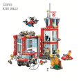 thumbnail image 3 of All Cities Fire Station Model Building Blocks Car Helicopter Construction Firefighter Man Truck Bricks Toys For Child Kid Gift, 3 of 4