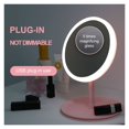 thumbnail image 2 of Miroir de Maquillage à DEL avec Rangement, Miroir pour le Visage à DEL, Gradateur Tactile Réglable, Miroir de Coiffeuse USB à DEL pour Table et Bureau, Miroir Cosmétique, Utilisation Grand, 2 of 7