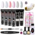 thumbnail image 1 of Polygel Nail Set Safe Professional Nails Bulider Gel All in One Manicure File Tools Kit, 1 of 9
