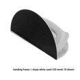 thumbnail image 3 of Maoww Outil de Ponçage d'Angle Réutilisable à Main Ensemble de Ponçage Microfin pour Ponçage Précis des Coins Support Demi-Rond+320Mesh*10 Pcs, 3 of 6