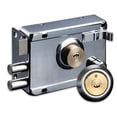 thumbnail image 2 of mmirethe Iron Wear-resistant Insurance Lock House Padlocks Locking Anti-Theft Universal Heavy-Duty Security Gear With Key Right Open with Edge, 2 of 6