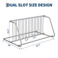 thumbnail image 2 of Support de Plancher pour Vélo en Acier Robuste – Support Autoportant Enduit de Poudre avec Fini Résistant aux Intempéries, outil-Free Assembly, Rangement Simple Ou Double Côté – Idéal pour Garage, Cour Ou Événements – Noir Ou Gris, 2 of 7
