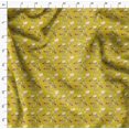 thumbnail image 4 of Soimoi Yellow Cotton Duck Fabric Rabbit Animal Print Fabric by the Yard 42 Inch Wide, 4 of 6
