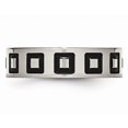thumbnail image 3 of Mens 6mm Enameled Stainless Steel Comfort Fit Wedding Band Ring, 3 of 6