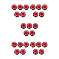 thumbnail image 2 of Wweixi 5pcs/set Artificial Lotus Realistic Appearance Easy To Clean Long-lasting peach red 5Set, 2 of 6