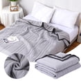 thumbnail image 2 of Hearth & Gear Summer Quilt Solid Color Air Conditioning Blanket Easy Washable For Comfortable Sleep Blanket for Bed Lightweight Summer Blankets Size Men Blanket Netted Blanket Heat Blanket Blanket, 2 of 7