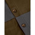 thumbnail image 4 of MAWCLOS Mens Outwear Open Front Cardigan Sweater Long Sleeve Sweaters Knitted Outdoor Color Block Cardigans Grey M, 4 of 6