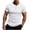 White, variant on cfhntfmh Men's Henley Shirts Casual Ribbed Knitted Summer T-Shirt Slim Fit Short Sleeve Workout Muscle Tops for Gym