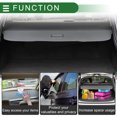 thumbnail image 4 of Unique Bargains Car Trunk Retractable Cargo Cover for Ford Kuga 13-19 Rear Trunk Parcel Shelf Luggage Security Shield Shade Tonneau Privacy Screen Cover Canvas Black, 4 of 7
