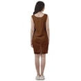 thumbnail image 3 of Moomaya WoMen's Solid Cotton Plus Size Lace Summer Outfit Sleeveless Mini Dress, 3 of 5