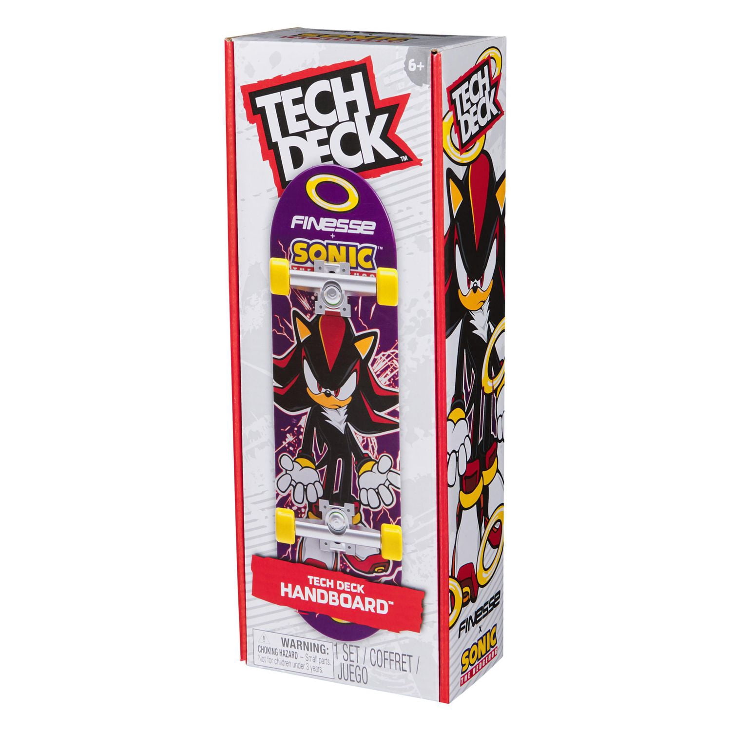 Tech Deck, Handboard Finesse X Sonic le hérisson ; Mini-skateboards authentiques, jouets pour garçons et filles à partir de 6 ans (utilisation manuelle uniquement)