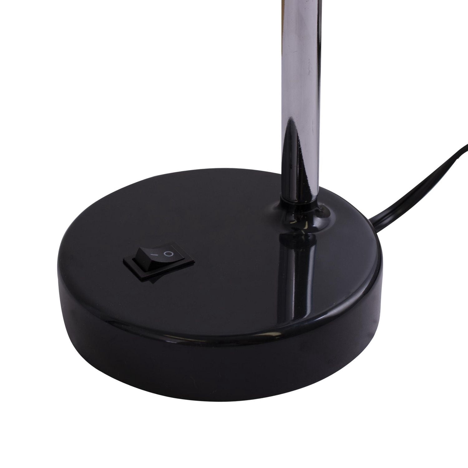 Lampe de bureau moderne à DEL Mainstays, plastique noir