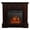 Brown, variant on Giantex 32" Electric Fireplac, 1400W Freestanding Fireplace Heater w/emote Control & Adjustable 3D Flame Effect, White