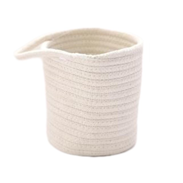 Birdeem Wire Hanging Basket Kitchen Storage Basket Entrance Snack Basket Cosmetic Storage Box Hanging Cotton Rope Woven Storage Basket Home Storage Cotton Wire Basket