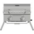 thumbnail image 1 of Expert Grill 2 Burner Tabletop Propane Gas Grill in Stainless Steel, 1 of 7