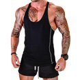 thumbnail image 2 of MesaSe Hommes Stringer Muscle Bodybuilding Débardeur Noir XL, 2 of 6