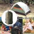 thumbnail image 3 of Sleeping bag storage bag – Portable nylon camping sack Waterproof backpack Army Green, 3 of 5