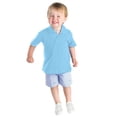 thumbnail image 3 of Sunnyoo Chemise pour Petits Garçons Unie à Manches Courtes, Polo Boutonné, 3 of 3