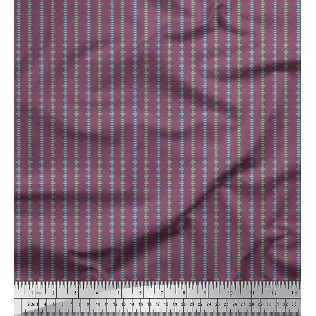 Soimoi Viscose Chiffon Fabric Triangle Shirting Printed Fabric 1 Yard 42 Inch Wide