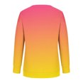 thumbnail image 3 of Liquidation à 50 % Chandail Surdimensionné pour Femmes 2023 Col Rond Mode Décontractée Manches Longues Chandail Imprimé Hauts Blouse, 3 of 3
