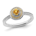 thumbnail image 1 of Bague Solitaire Citrine 1/4 Carat (ctw) en Argent Sterling, 1 of 5