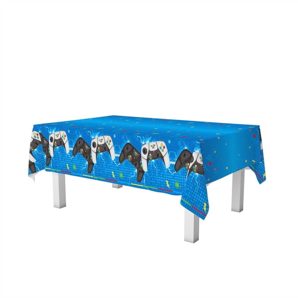Game on plastic tablecloth